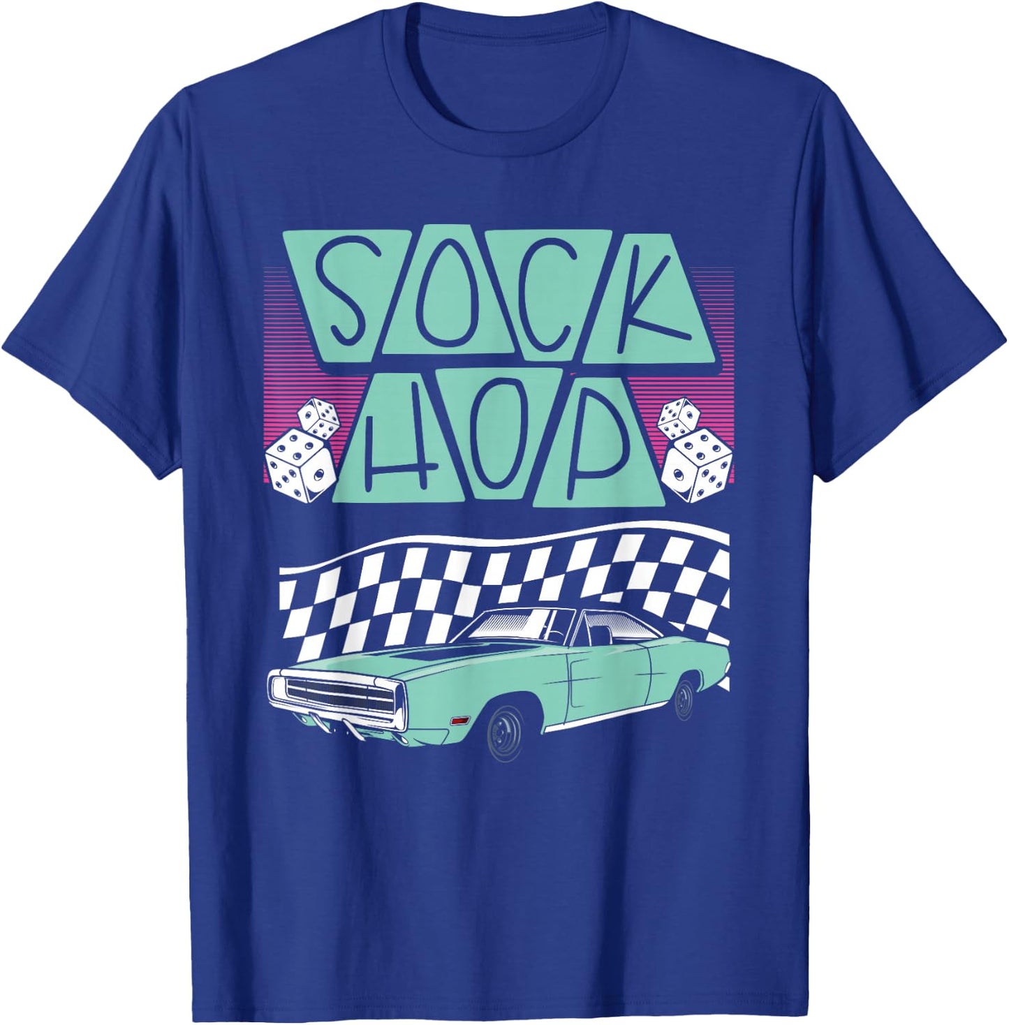 Sock Hop 50S Sock Hop T-Shirt - T-Shirt | Royal