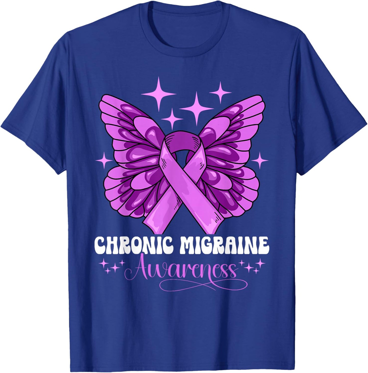 Chronic Migraine Awareness T-Shirt - T-Shirt | Royal