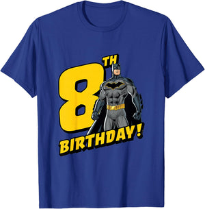 Kids Batman 8th Birthday T-Shirt - T-Shirt | Royal