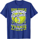 Tennis dad my favorite player calls me dad daughter girls T-Shirt - T-Shirt | Royal