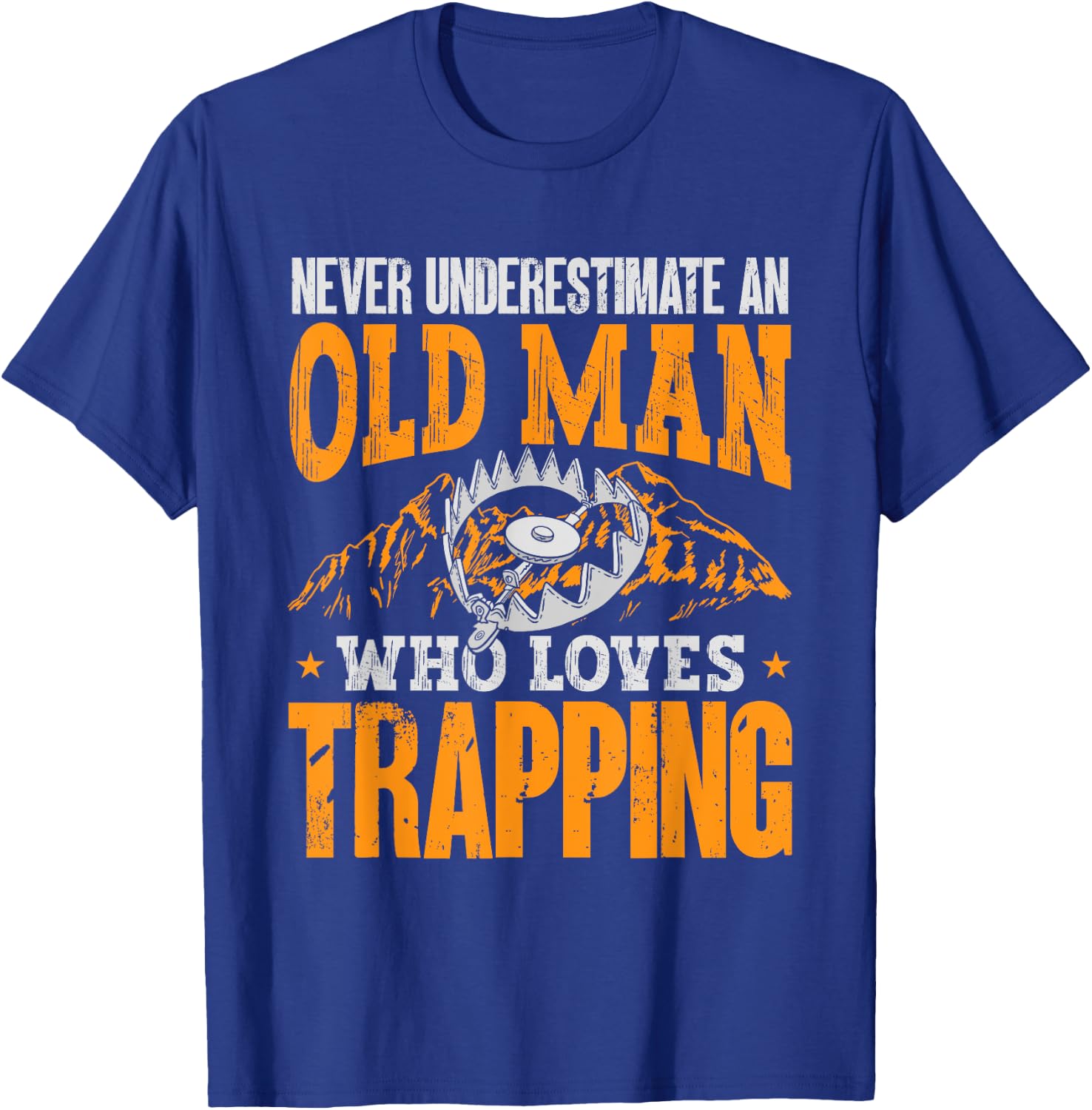 Trapping Shirts & Furbearer Trapper Gifts Black T-Shirt - T-Shirt | Royal