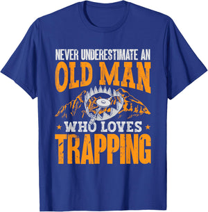 Trapping Shirts & Furbearer Trapper Gifts Black T-Shirt - T-Shirt | Royal
