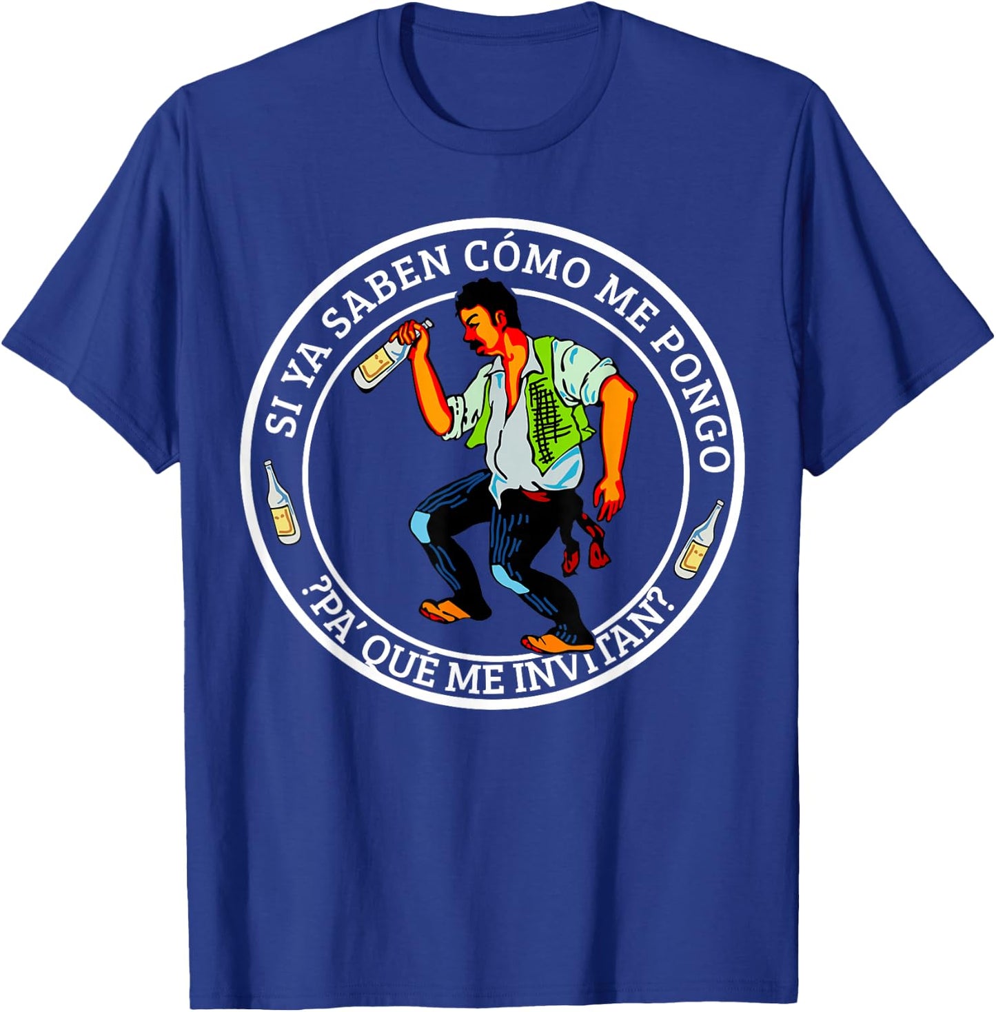 Funny Borracho Mexican Fiesta Party Mexico Independence Day T-Shirt - T-Shirt | Royal
