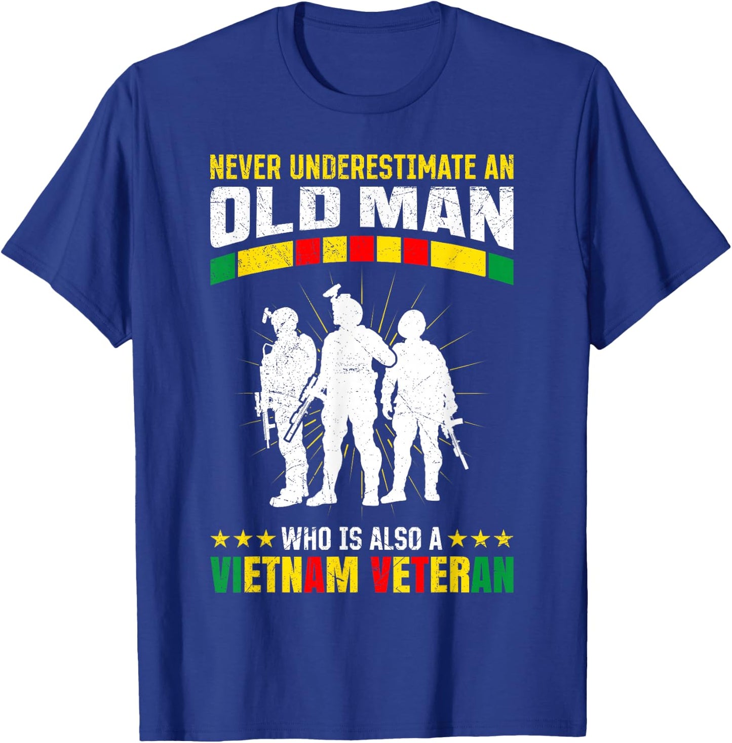 Vietnam Veteran Army Military Fan Memorial Day Veterans T-Shirt - T-Shirt | Royal