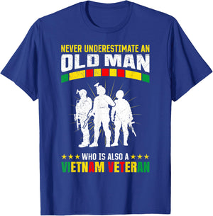 Vietnam Veteran Army Military Fan Memorial Day Veterans T-Shirt - T-Shirt | Royal