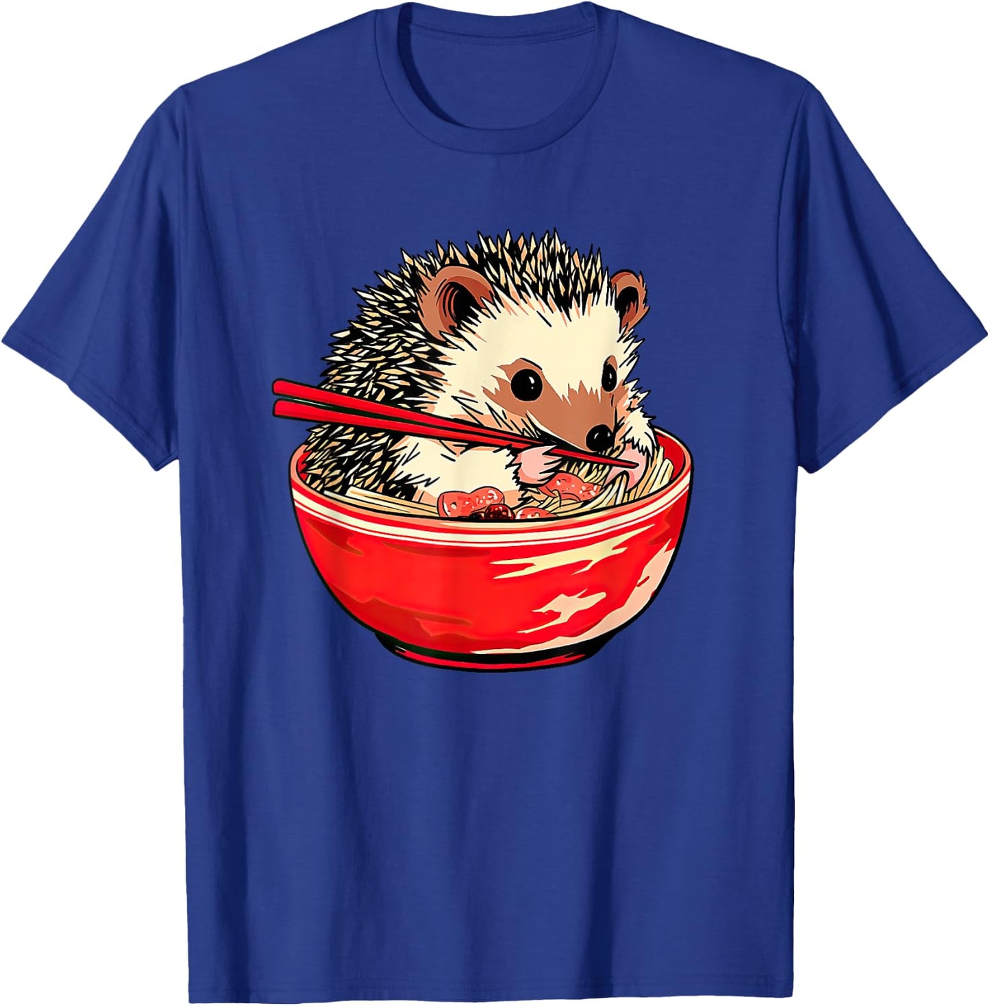 Hedgehog Ramen Funny Pet Japanese Food T-Shirt - T-Shirt | Royal