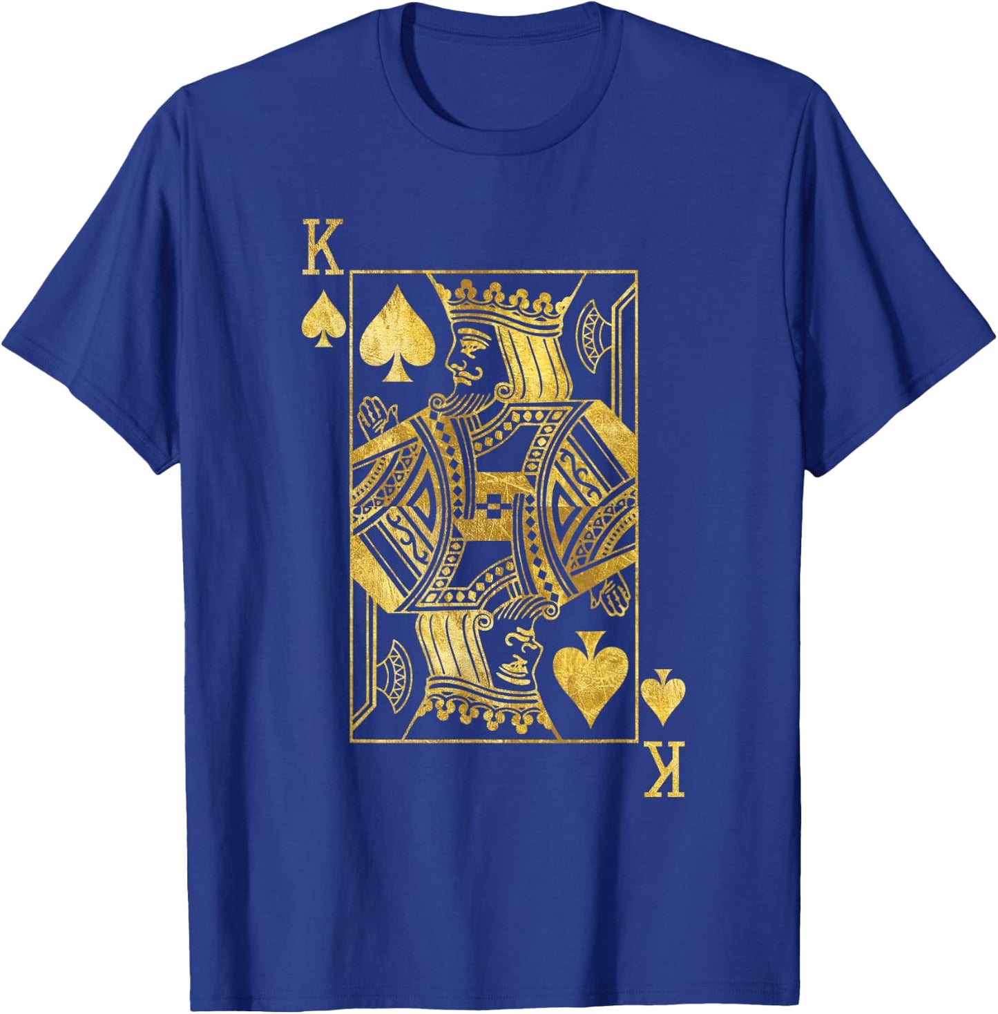 Lucky Poker Cards Knight King of Spade Game Casino T-Shirt - T-Shirt | Royal