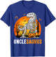 Unclesaurus Dinosaur Skeleton Halloween Uncle Saurus T-Shirt - T-Shirt | Royal