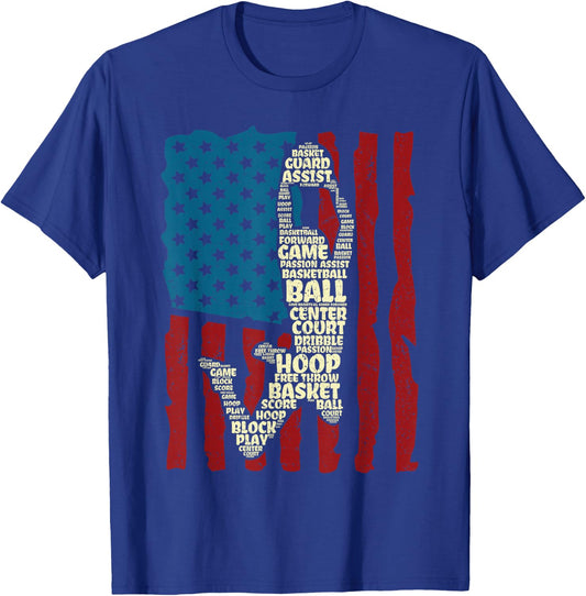 Basketball Men Boys T-Shirt - T-Shirt | Royal