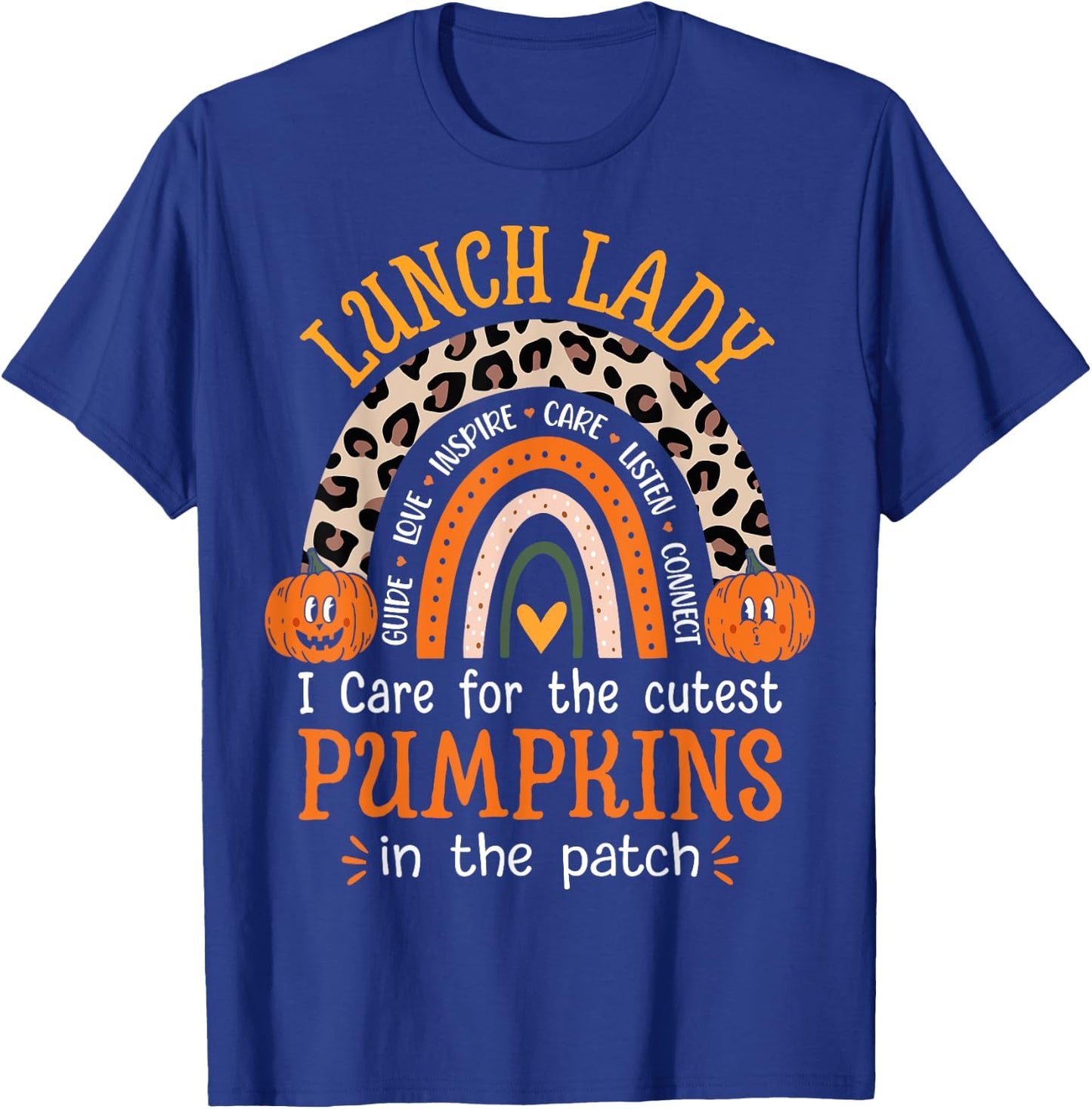 Lunch Lady Funny Halloween School Cafeteria Worker T-Shirt - T-Shirt | Royal