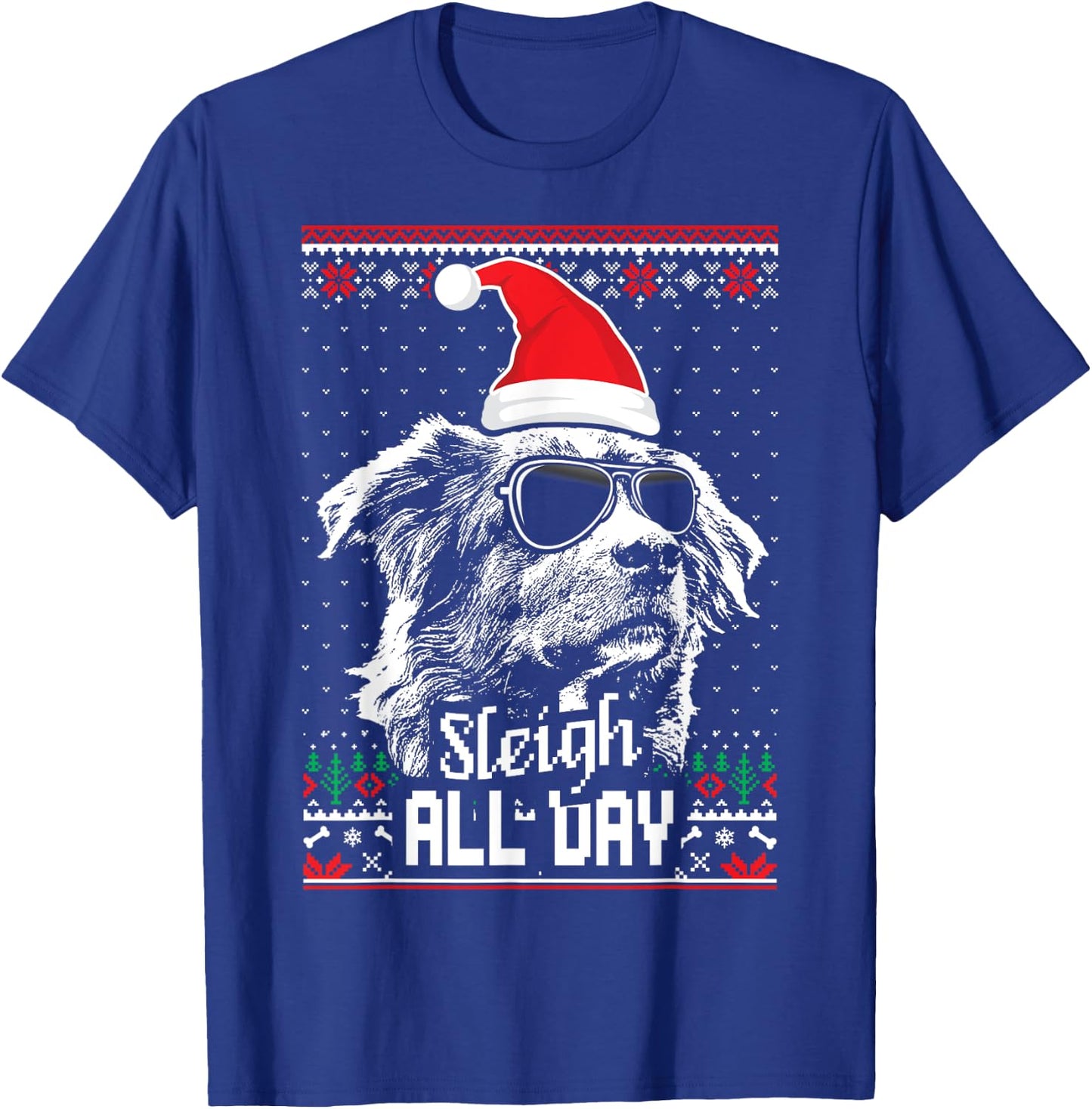 Sleigh all Day Funny Aussie Christmas T-Shirt - T-Shirt | Royal