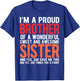 I'm A Proud Brother of a Wonderful Sweet and Awesome Sister T-Shirt - T-Shirt | Royal