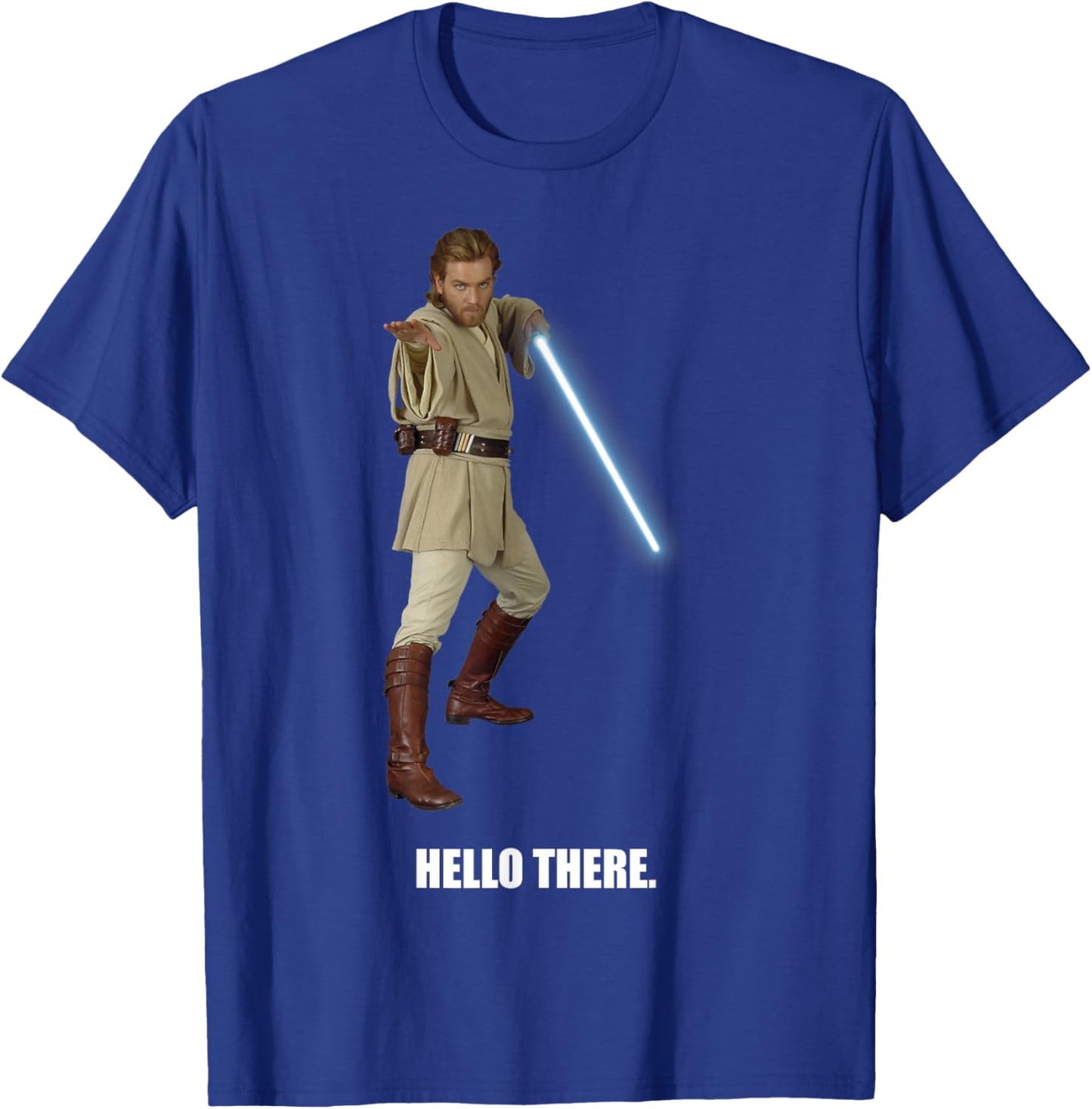 Star Wars Obi-Wan Kenobi Hello There Portrait T-Shirt - T-Shirt | Royal