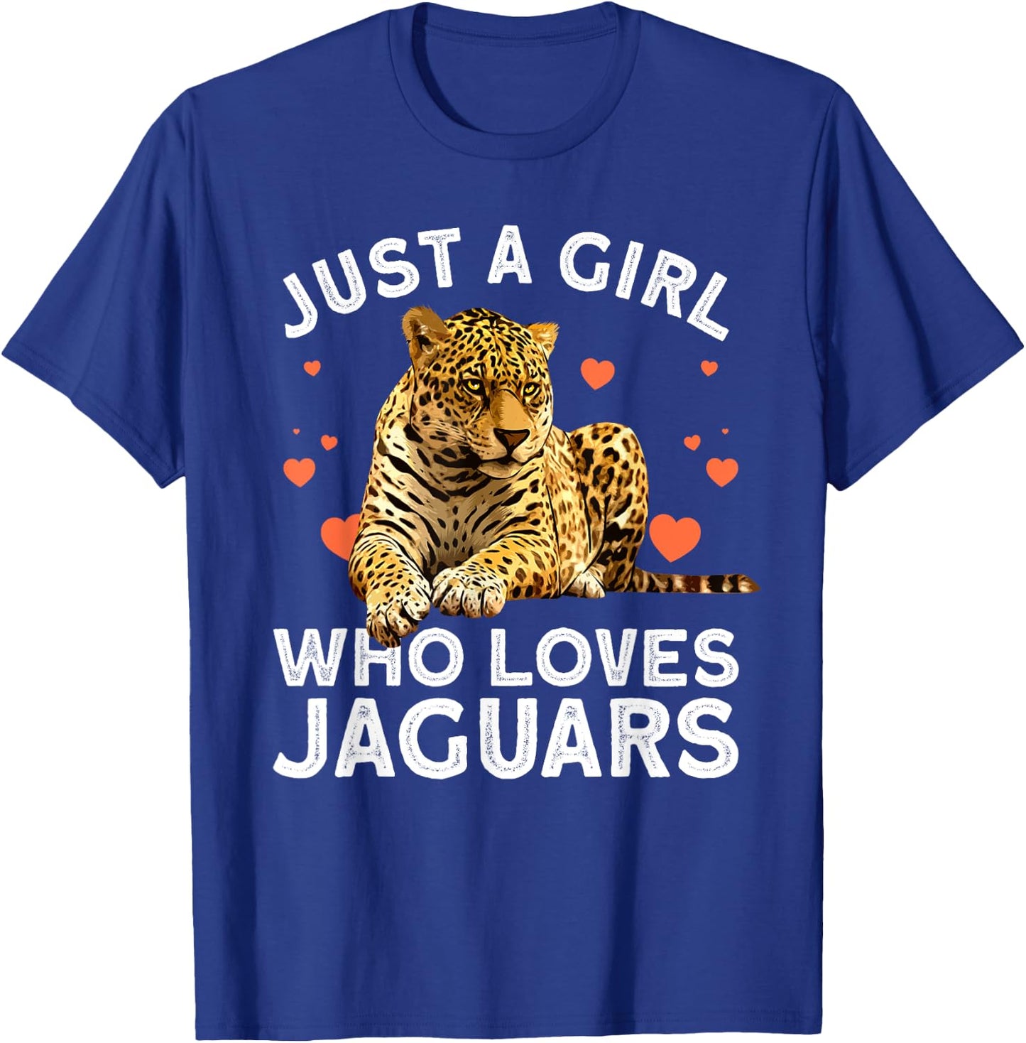 Cool Jaguar Design Girls Cat Animal Jaguar Lover T-Shirt - T-Shirt | Royal