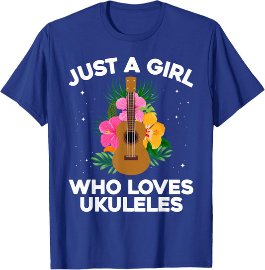 Best Ukulele Girls Hawaiian Guitar Ukulele Player T-Shirt - T-Shirt | Royal