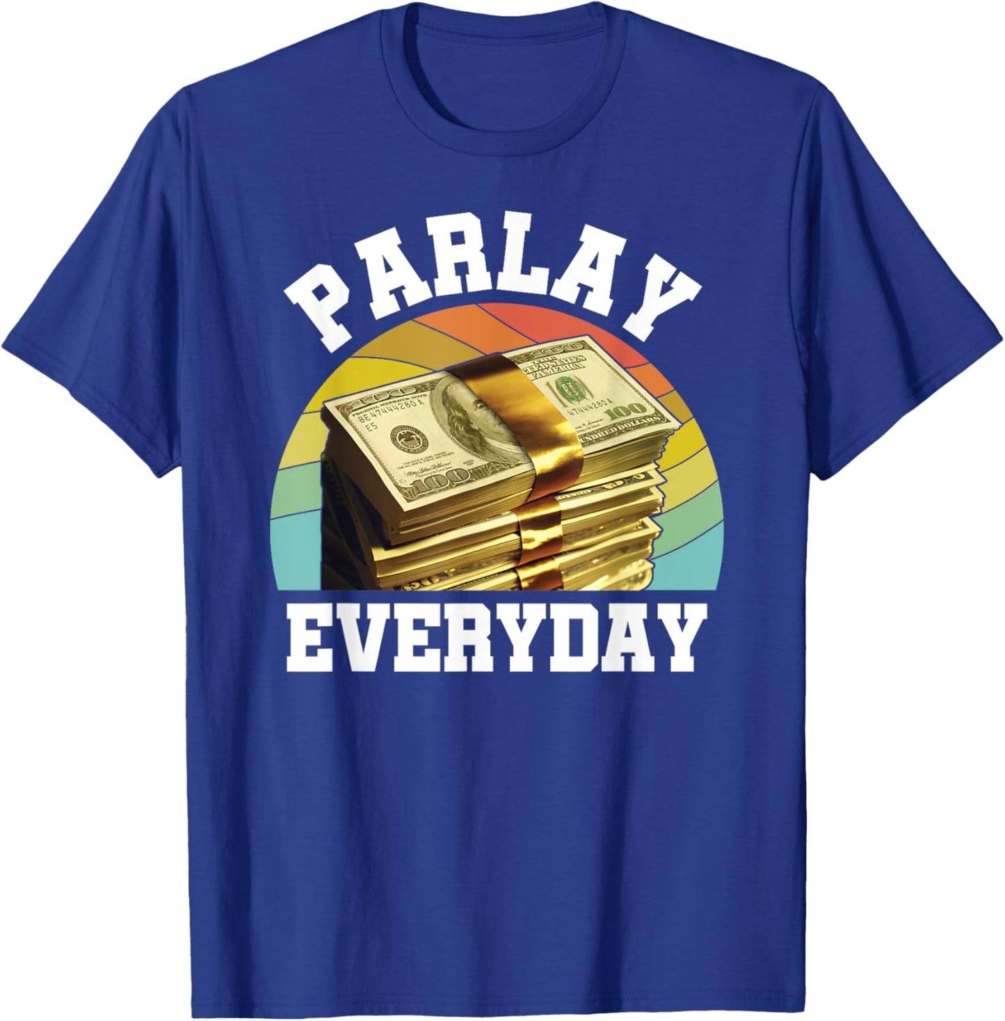 Parlay Betting Sports Gambling Odds DFS Over Under Moneyline T-Shirt - T-Shirt | Royal