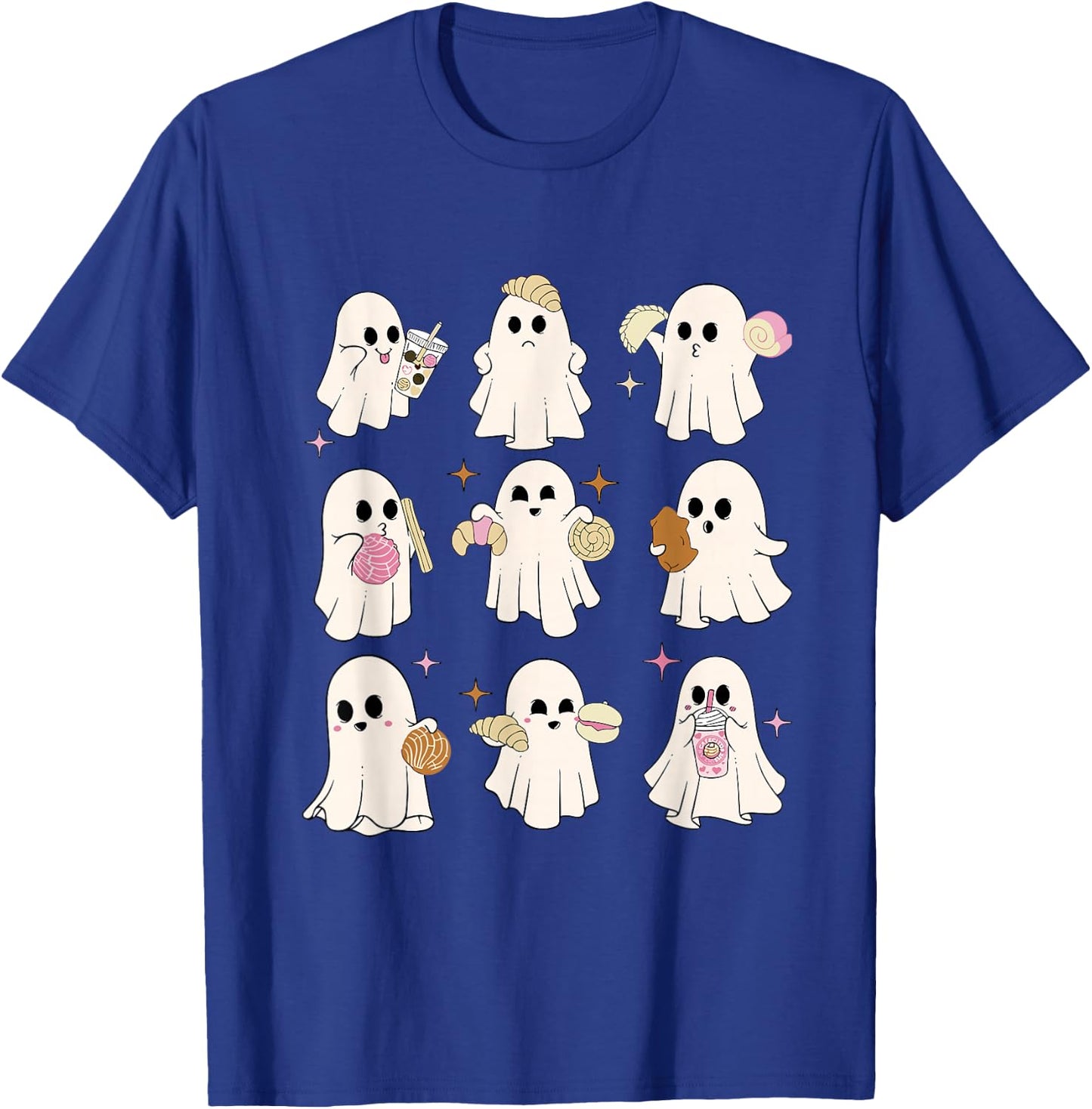 Cute Ghost Pantasmas Latina Halloween Mexican Spooky Conchas T-Shirt - T-Shirt | Royal