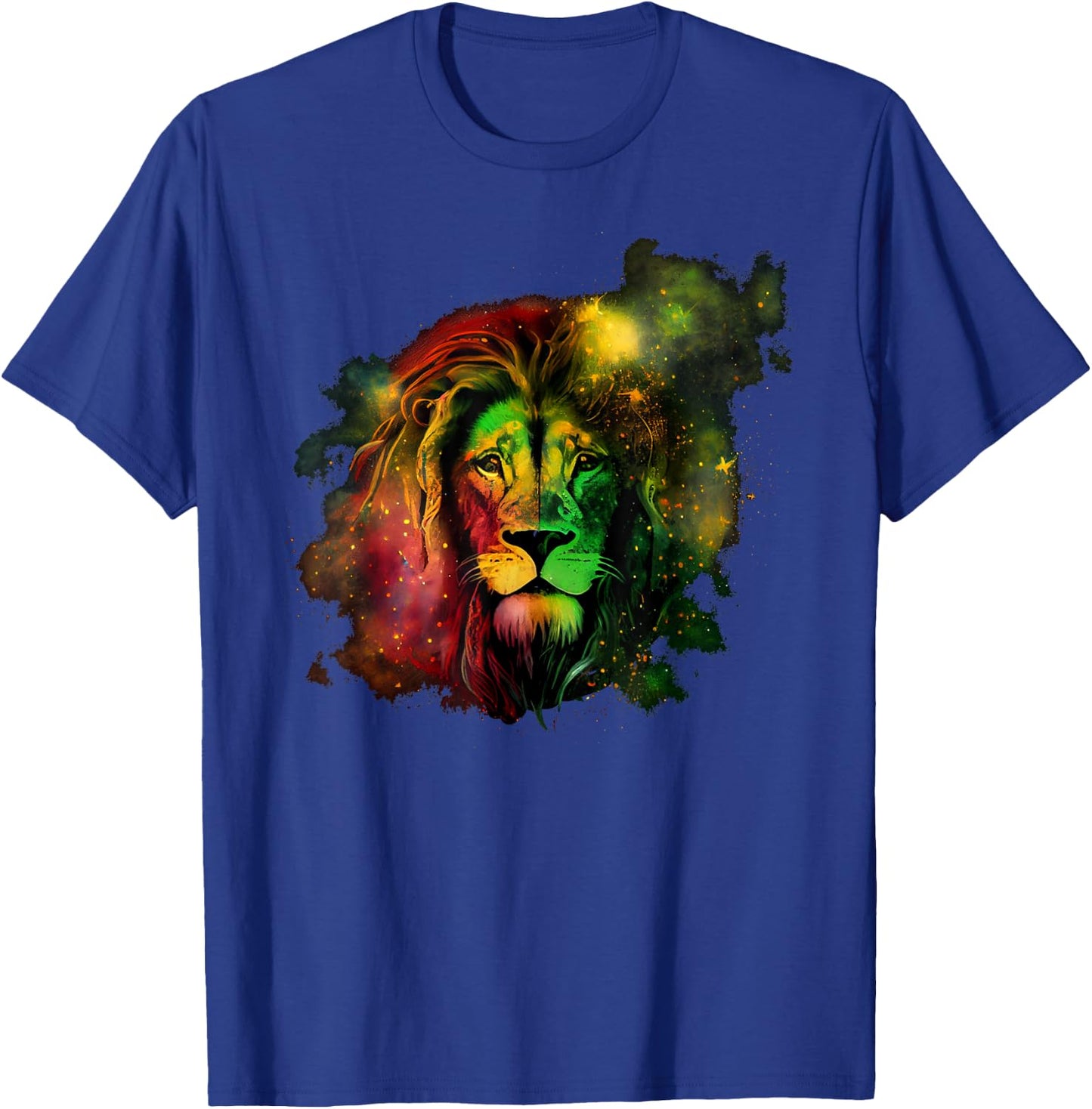 Reggae Lion Rastafari Music Freedom Zion Jamaica T-Shirt - T-Shirt | Royal