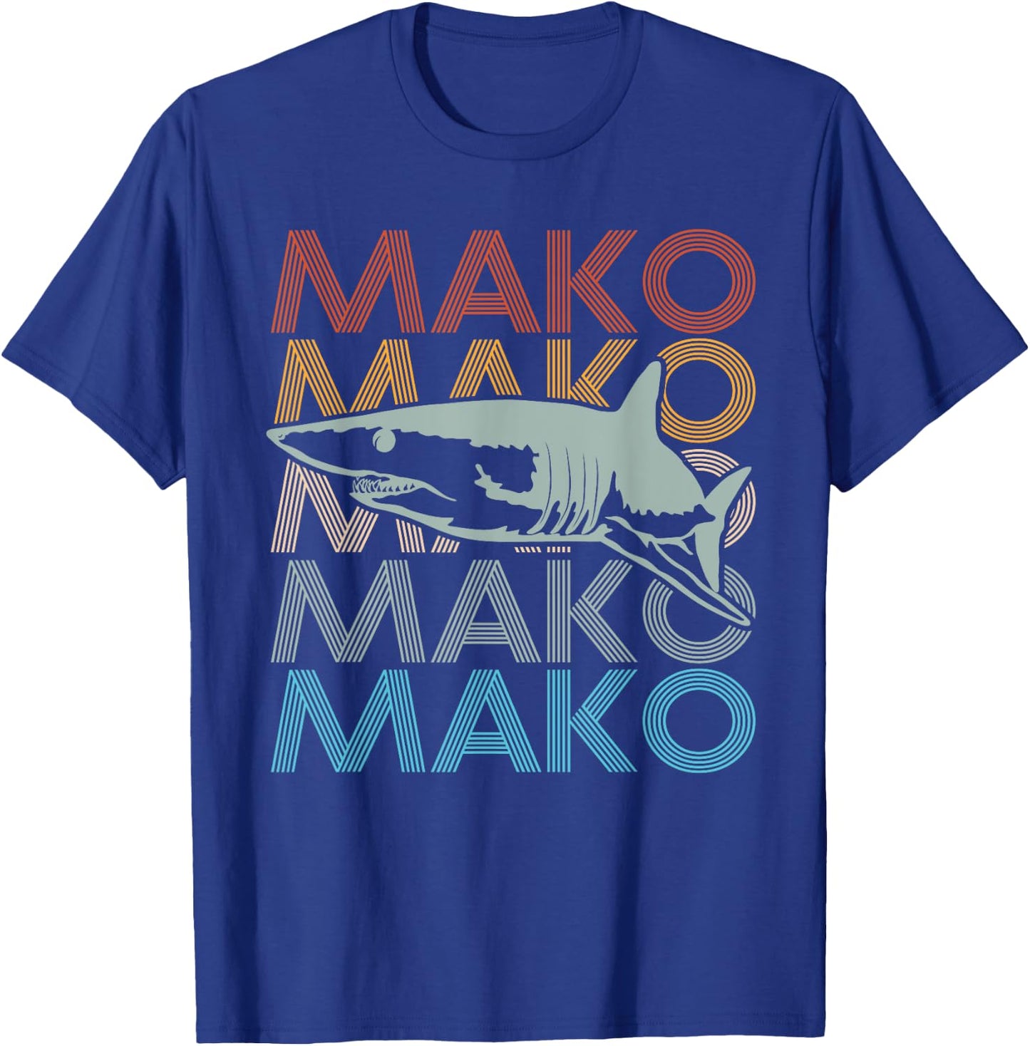 MAKO Design for a Mako Shark Diver T-Shirt - T-Shirt | Royal
