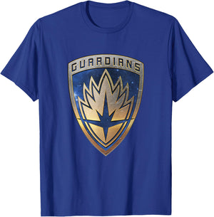Marvel Guardians of the Galaxy Vol. 3 Gold Celestial Badge T-Shirt - T-Shirt | Royal