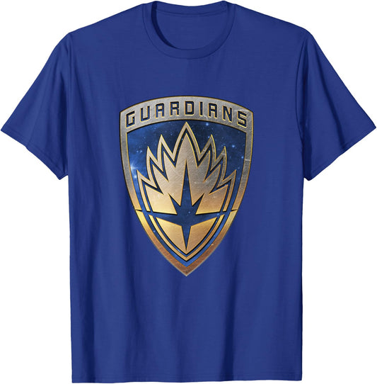 Marvel Guardians of the Galaxy Vol. 3 Gold Celestial Badge T-Shirt - T-Shirt | Royal