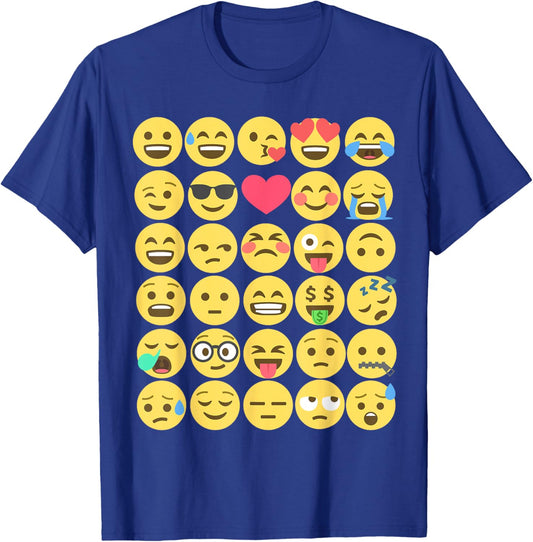 Emoticon set T-Shirt - T-Shirt | Royal