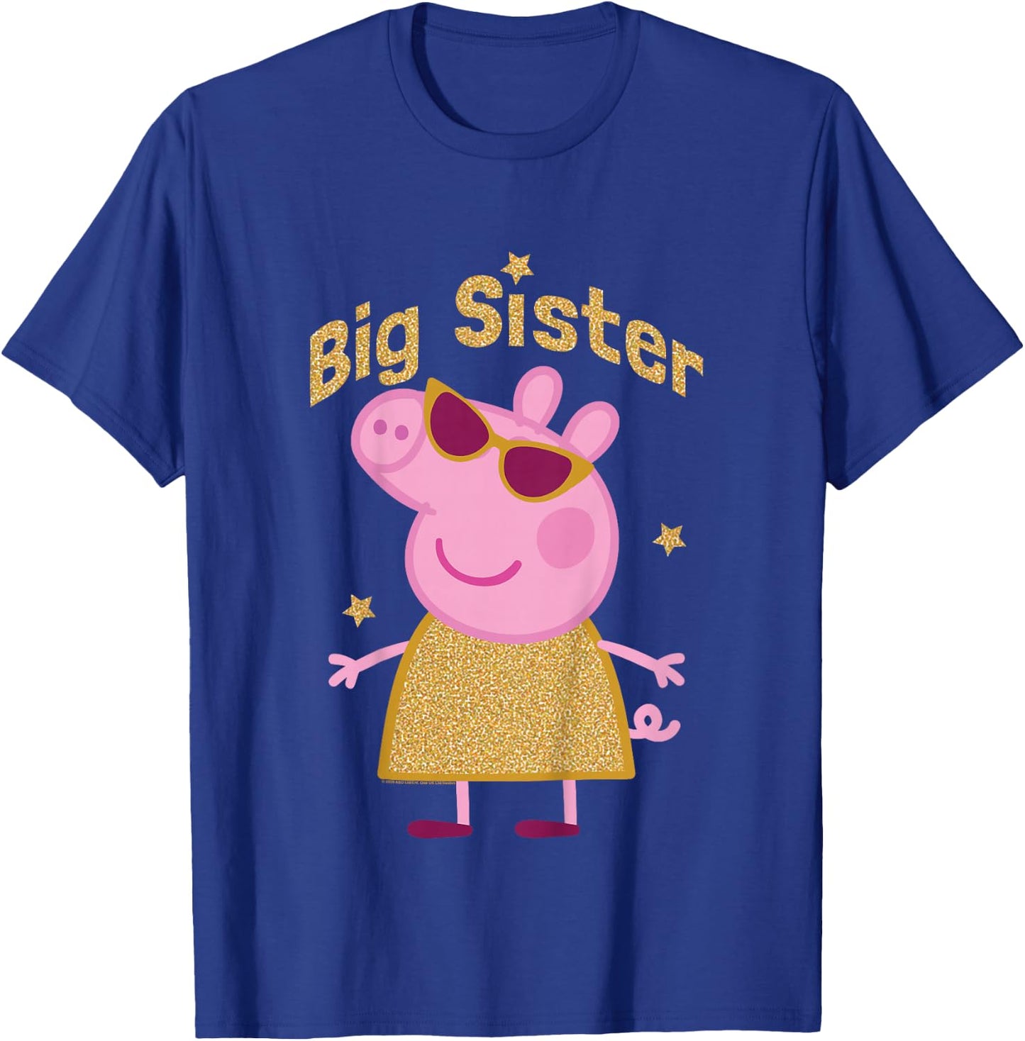 Peppa Pig Big Sister Sparkle Sunglasses Portrait T-Shirt - T-Shirt | Royal