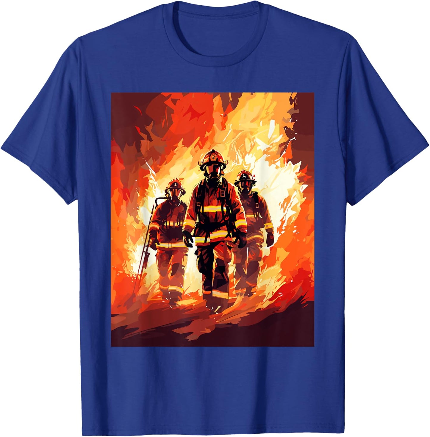 Firefighter Squad - Firefighter & Fireman T-Shirt - T-Shirt | Royal