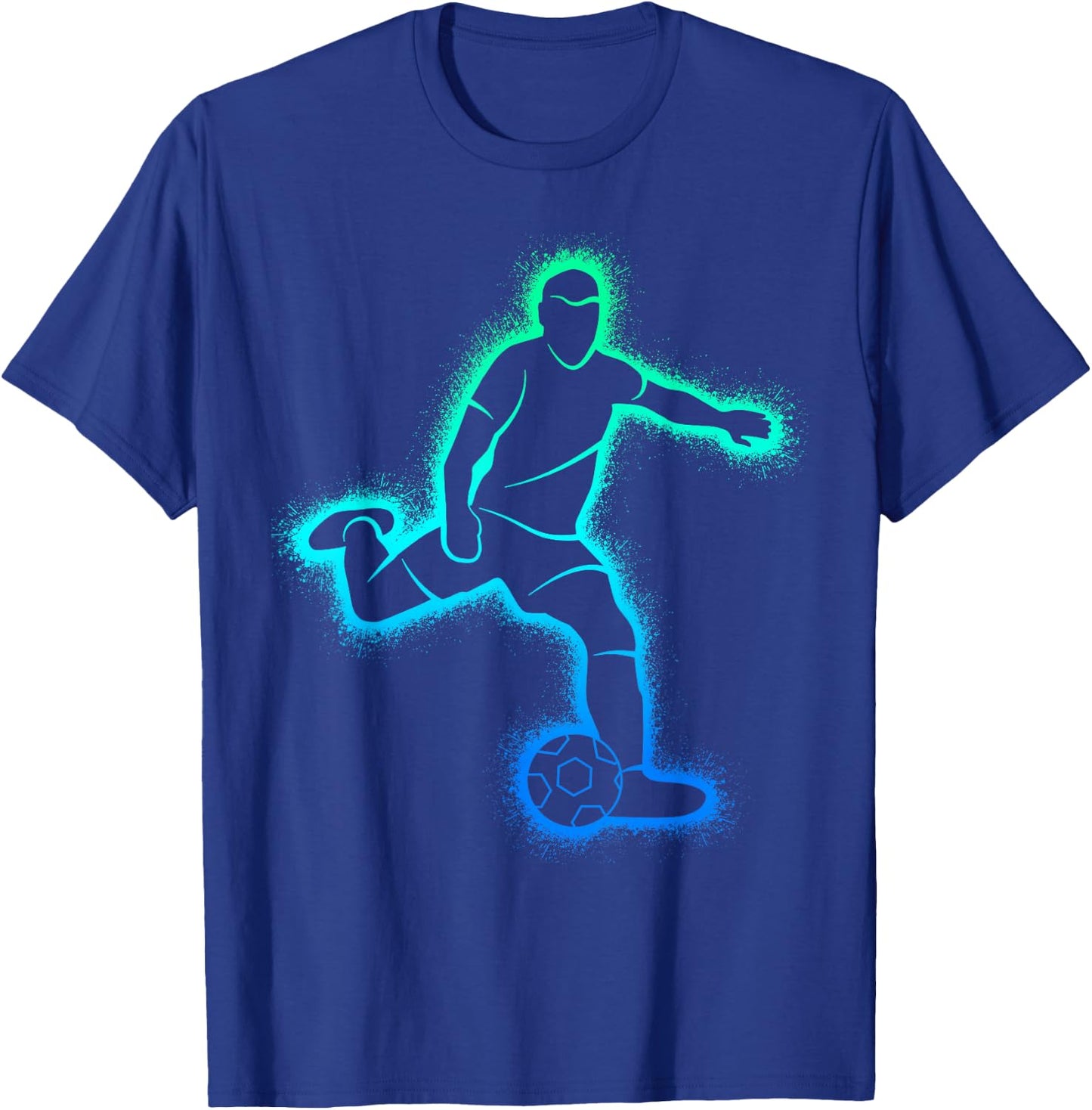 Soccer Player Futbol Boys Soccer Kids T-Shirt - T-Shirt | Royal