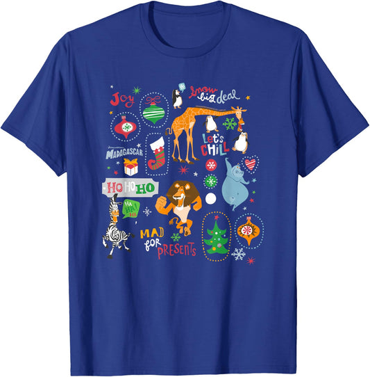 DreamWorks Madagascar Christmas T-Shirt - T-Shirt | Royal