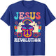 Jesus Revolution Christian Hippie Rainbow Religious Hippy T-Shirt - T-Shirt | Royal