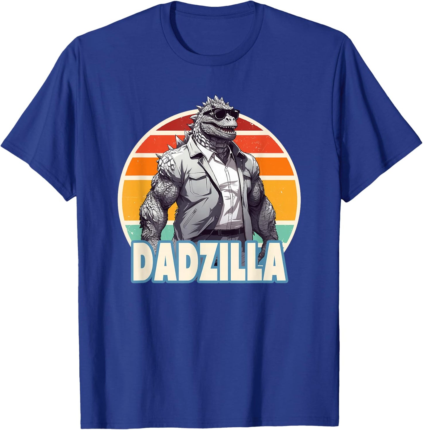 Dadzilla The Rad Dad Kaiju Vibes T-Shirt - T-Shirt | Royal
