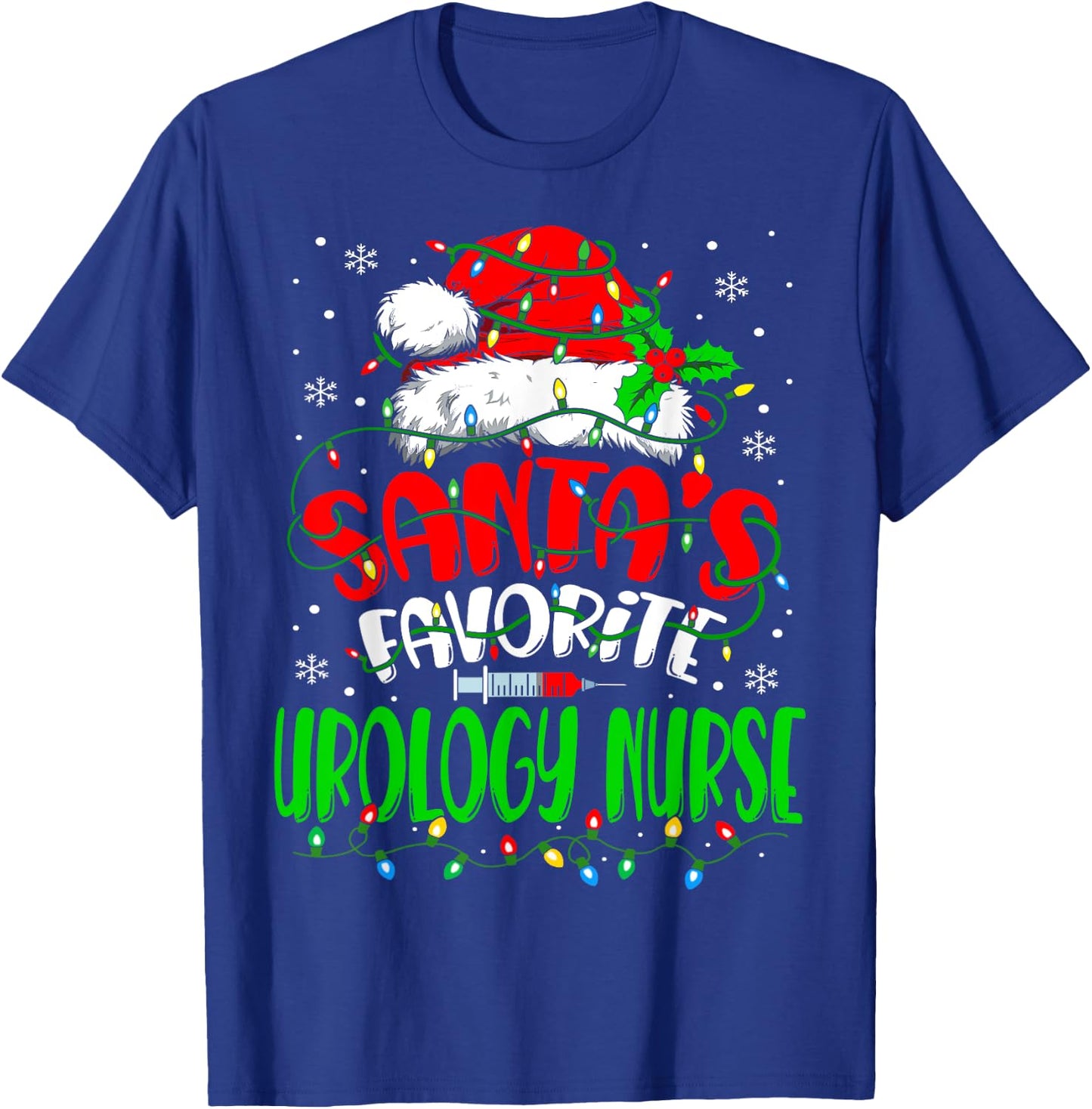 Santa Favorite Urology Nurse Christmas Urologist Nurse T-Shirt - T-Shirt | Royal