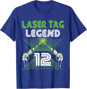Lasertag Birthday Party - laser tag 12 years birthday T-Shirt - T-Shirt | Royal