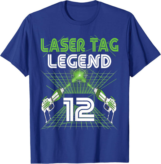 Lasertag Birthday Party - laser tag 12 years birthday T-Shirt - T-Shirt | Royal