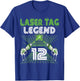 Lasertag Birthday Party - laser tag 12 years birthday T-Shirt - T-Shirt | Royal