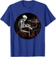 Funny Skeleton with Piano Keyboard for classical Music Fans T-Shirt - T-Shirt | Royal