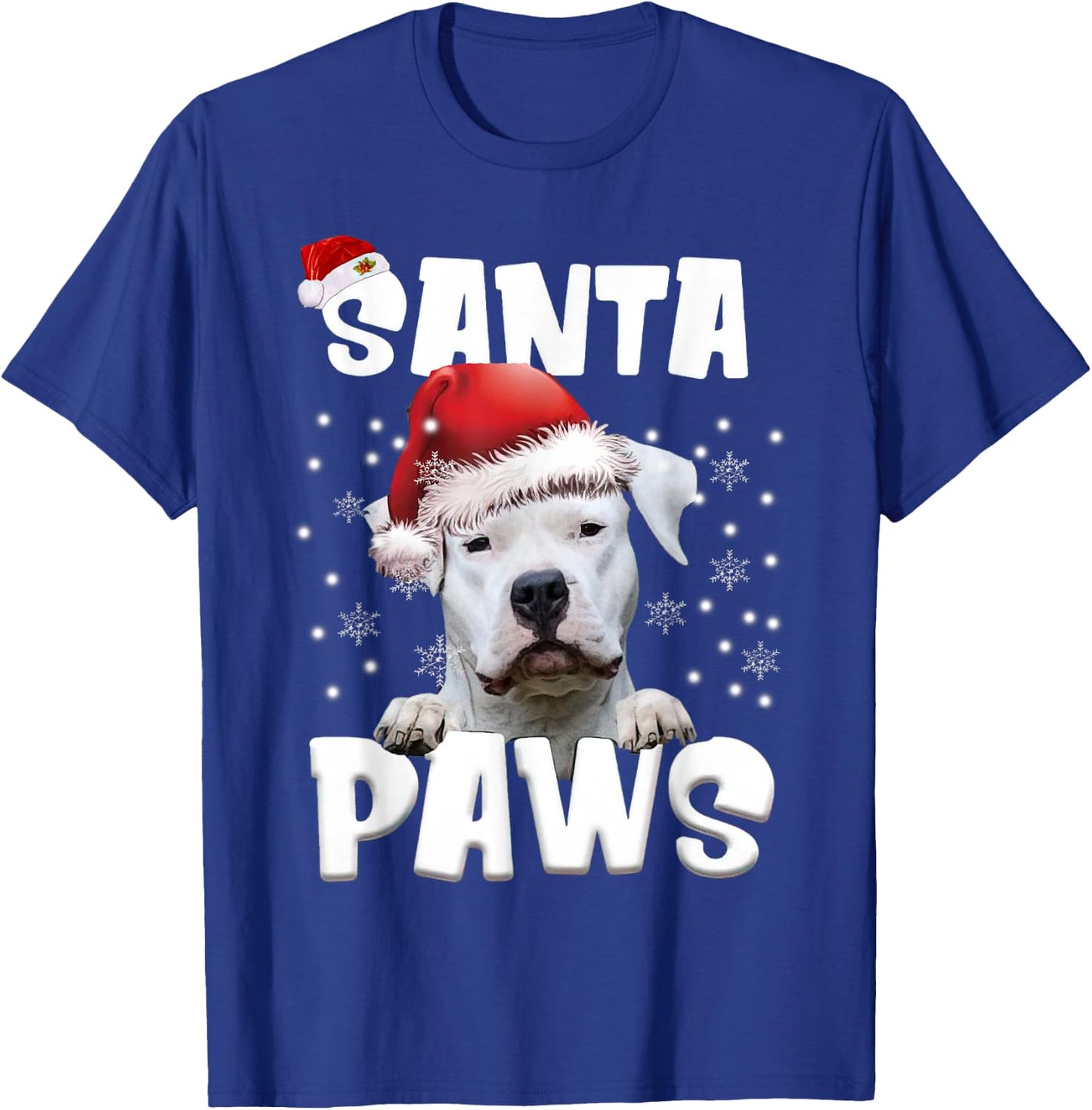 Funny Dogo Argentino Christmas Lights Tree Dog Lover Xmas T-Shirt - T-Shirt | Royal