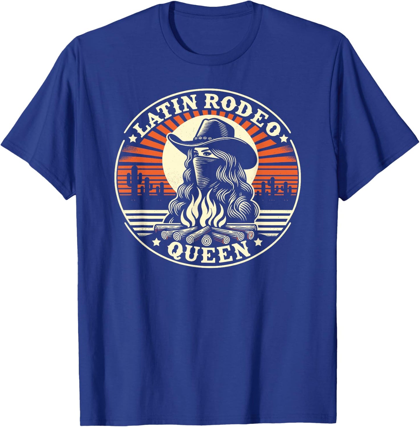 Latin Rodeo Queen, Mexican Latina Cowgirl T-Shirt - T-Shirt | Royal