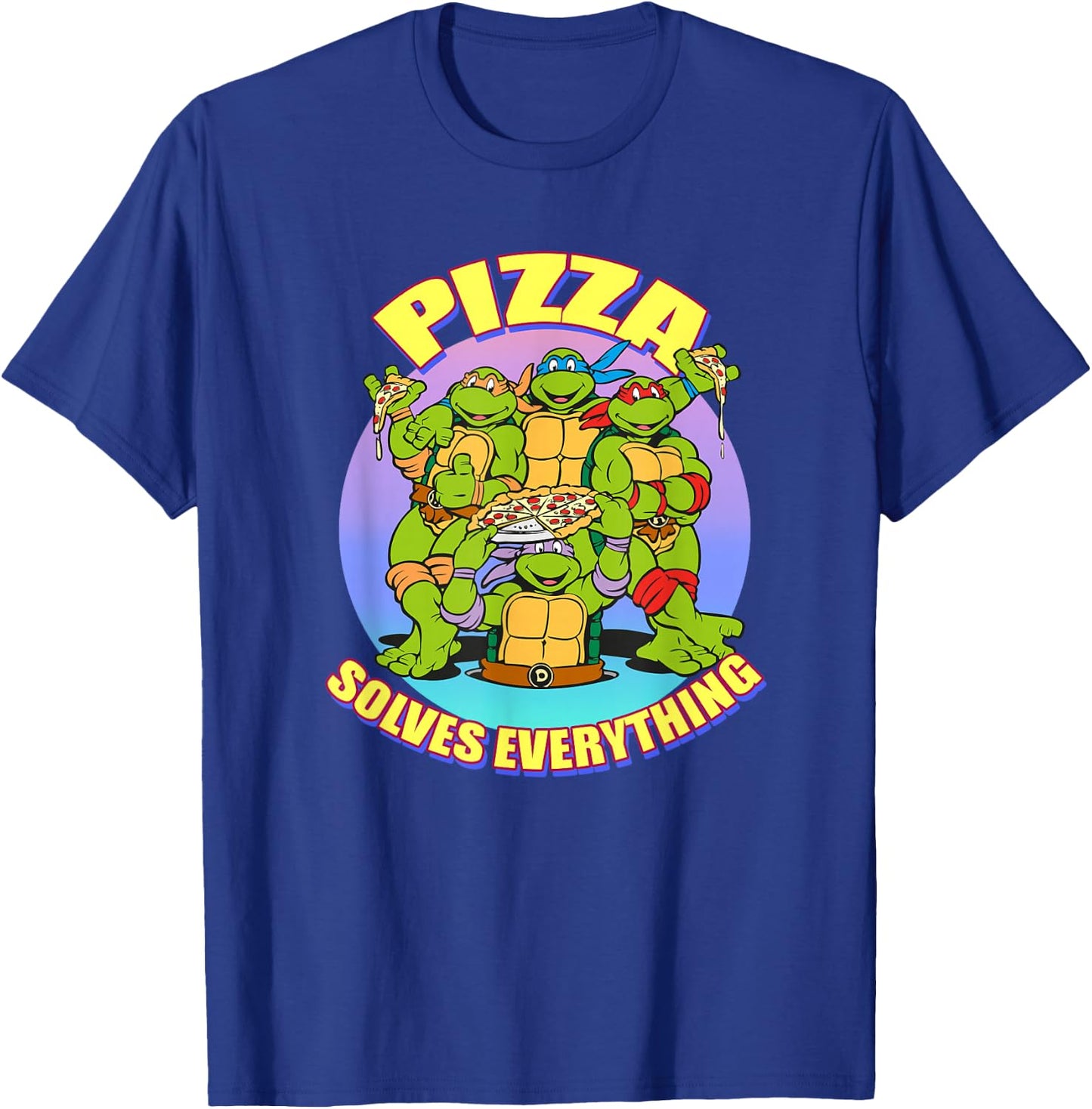 TMNT - Pizza Solves Everything T-Shirt - T-Shirt | Royal