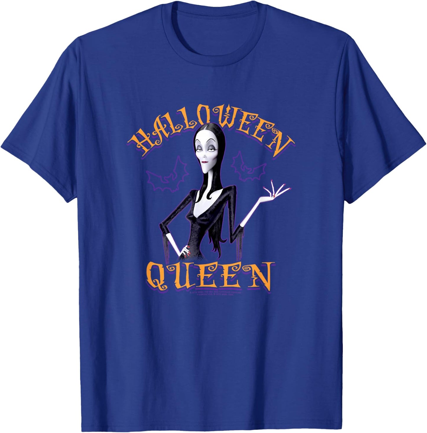 The Addams Family Halloween Queen Vintage Morticia Poster T-Shirt - T-Shirt | Royal