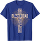 Father's Day Gift Dad Husband Blessed Dad Christian T-Shirt - T-Shirt | Royal
