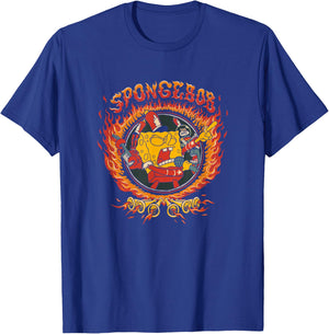 SpongeBob SquarePants Band Geeks Epic Fiery Portrait T-Shirt - T-Shirt | Royal