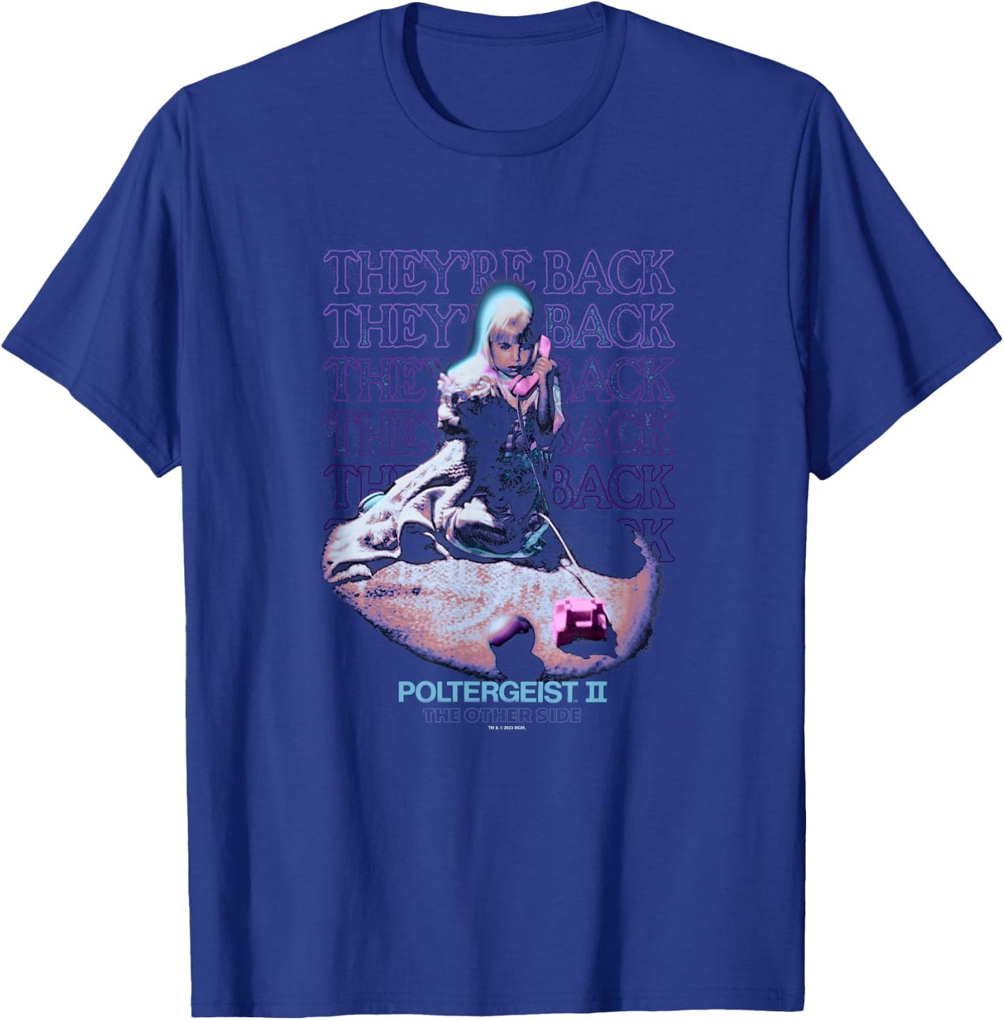 Poltergeist II Carol Ann They're Back Phone Call Halloween T-Shirt - T-Shirt | Royal