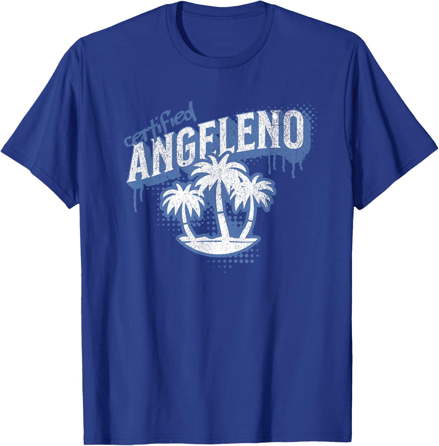 Certified Angeleno - City Pride Street Art Design T-Shirt - T-Shirt | Royal