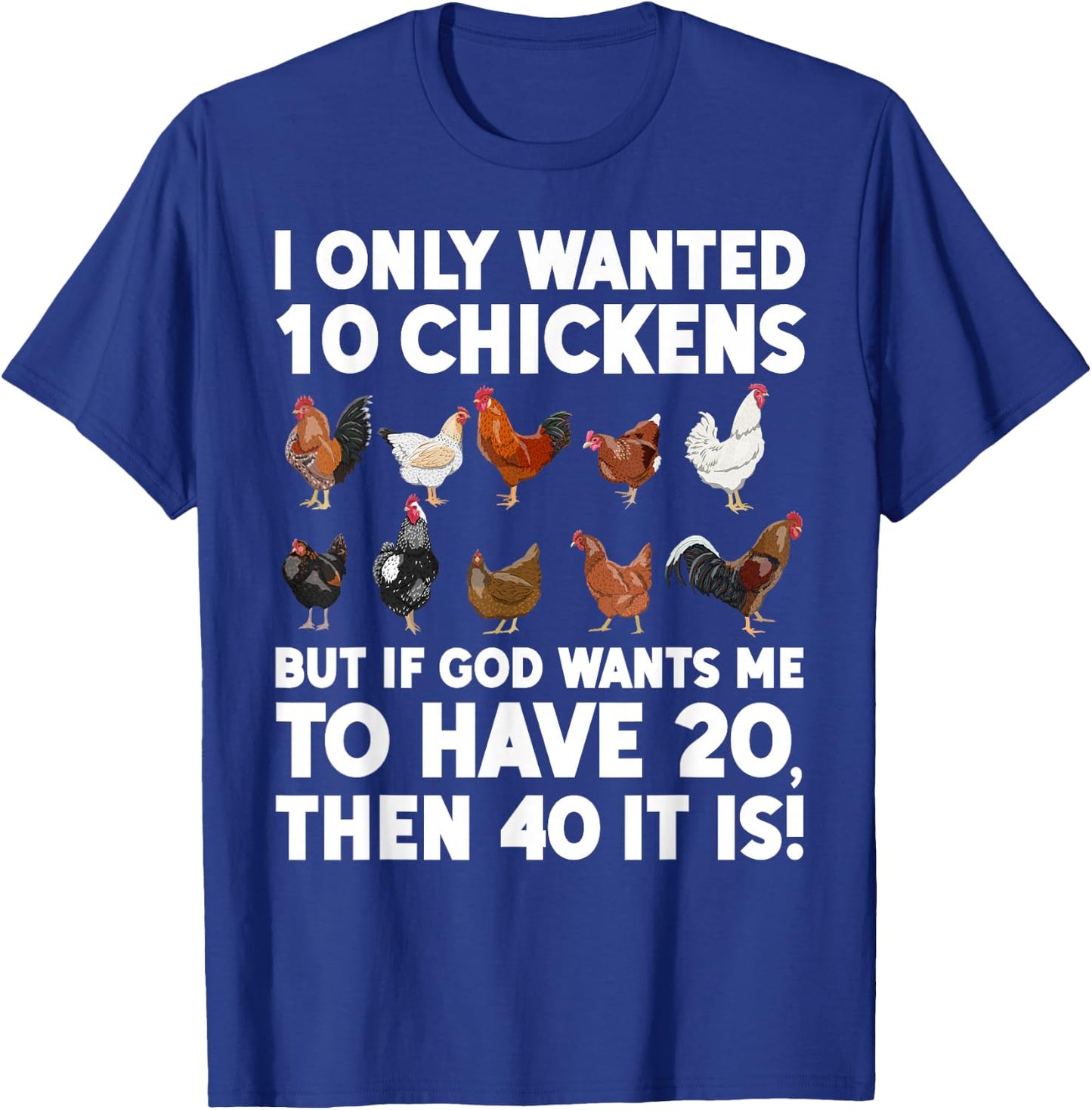Best Chicken Art Women Poultry Themed Chicken Farmer T-Shirt - T-Shirt | Royal