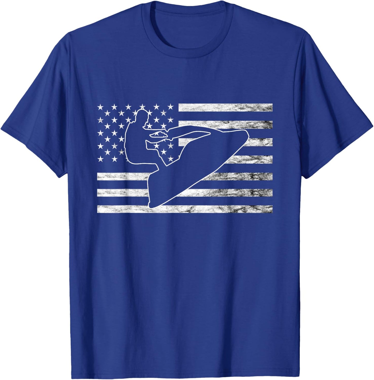 Jetski Watercraft Jet Ski Jet Skier American USA Jet Skiing T-Shirt - T-Shirt | Royal