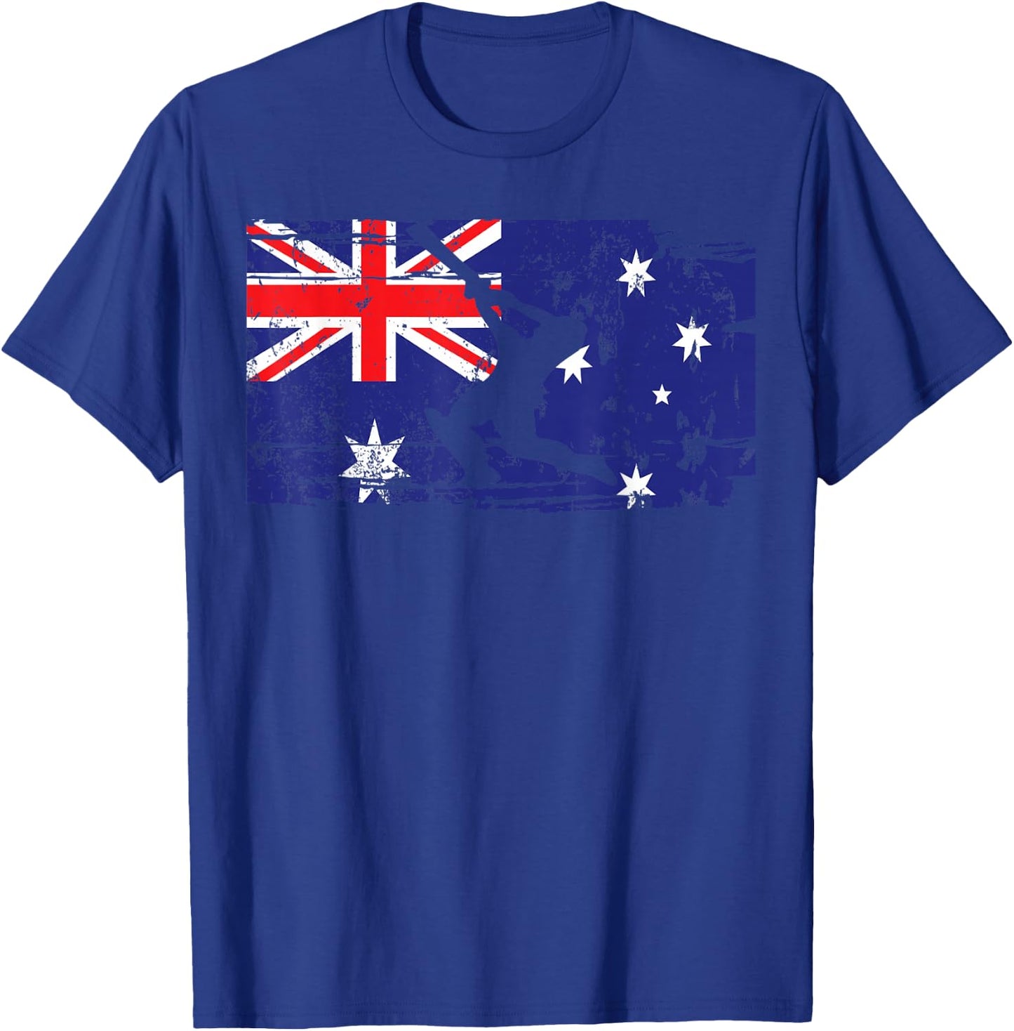 Vintage Australian Flag Cricket Player Jersey Sports T-Shirt - T-Shirt | Royal