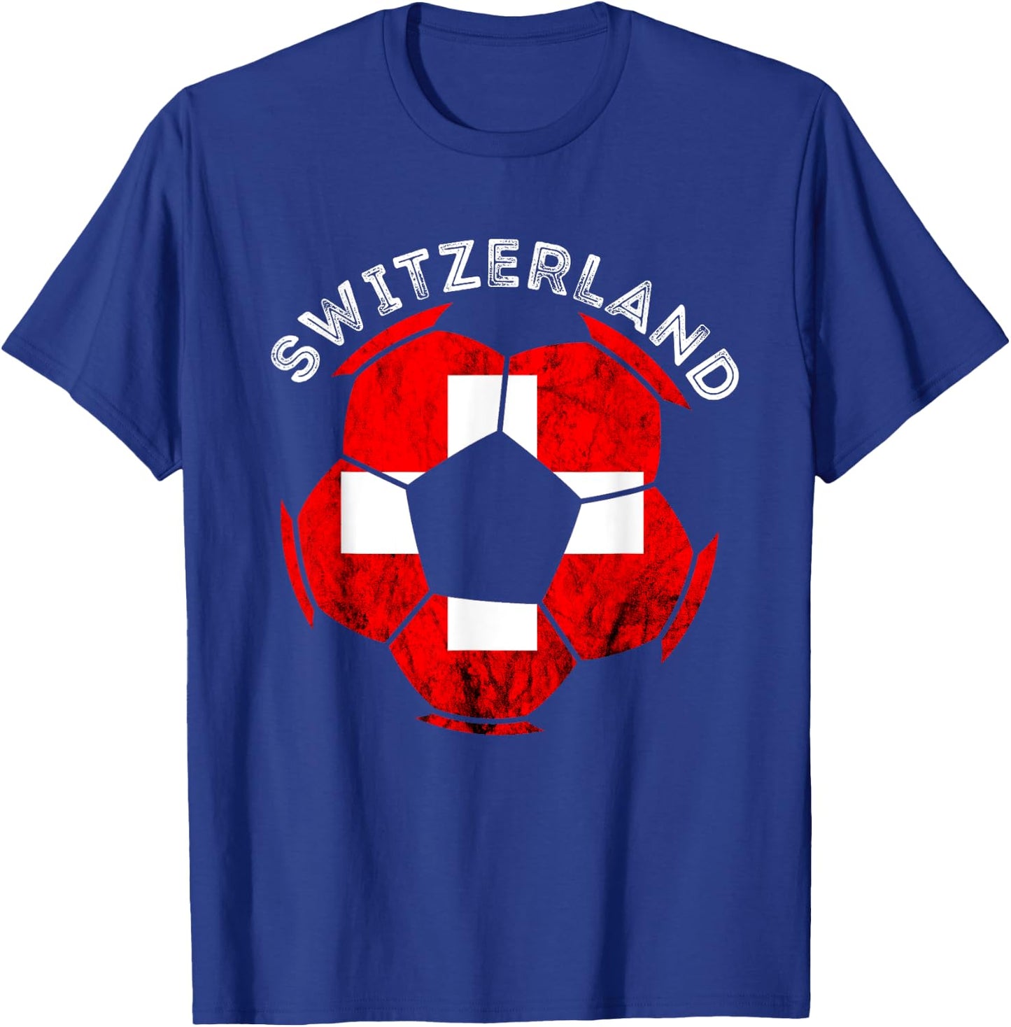 Swiss Pride Swiss Roots Switzerland Soccer Team Swiss Flag T-Shirt - T-Shirt | Royal