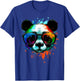 Cool Panda with sunglasses with Colorful Ink Splashes T-Shirt - T-Shirt | Royal